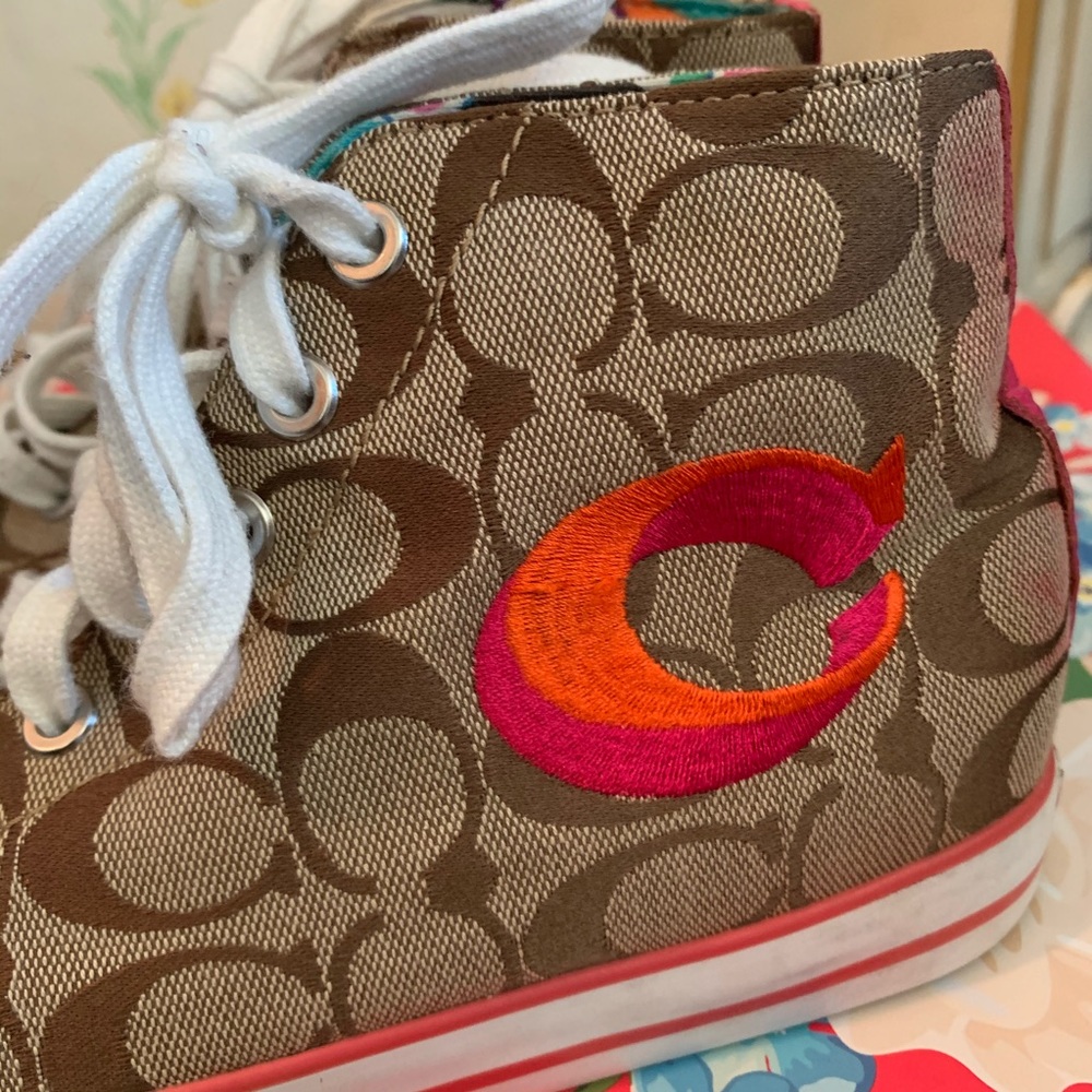 ❌SOLD❌ Coach Birch Fashion Sneakers High Rise - Picture 3 of 7